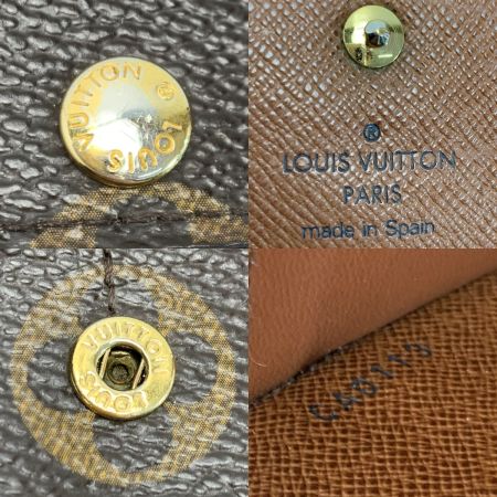  LOUIS VUITTON ルイヴィトン モノグラム ポルトフォイユサラ M61734 2つ折り財布 レザー レディース ゴールド金具