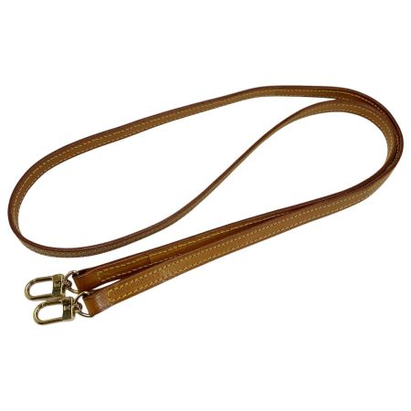  LOUIS VUITTON ルイヴィトン ヌメ革 レザー ベージュ 120cm ショルダーストラップ  バッグ用アクセサリー ゴールド金具