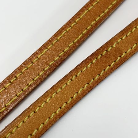  LOUIS VUITTON ルイヴィトン ヌメ革 レザー ベージュ 120cm ショルダーストラップ  バッグ用アクセサリー ゴールド金具