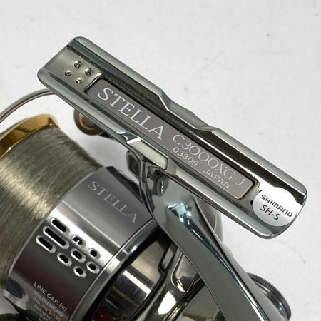  SHIMANO シマノ 18 ステラ C3000XG 03805 カスタムハンドルノブ スピニングリール 箱付き