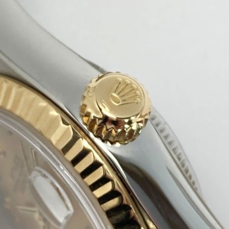  ROLEX ロレックス デイトジャスト P番 SS/YG 69173 シャンパン 自動巻き レディース 腕時計