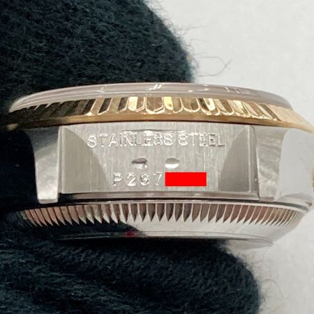  ROLEX ロレックス デイトジャスト P番 SS/YG 69173 シャンパン 自動巻き レディース 腕時計