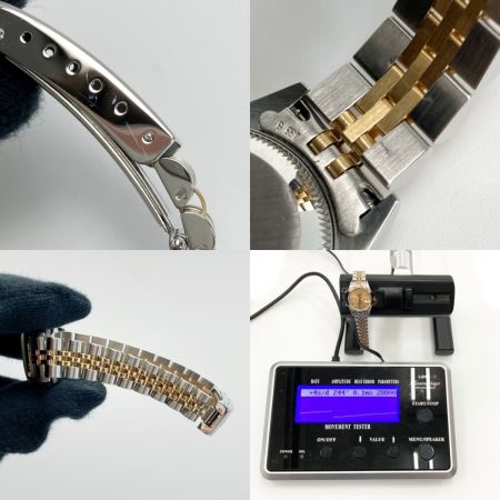  ROLEX ロレックス デイトジャスト P番 SS/YG 69173 シャンパン 自動巻き レディース 腕時計