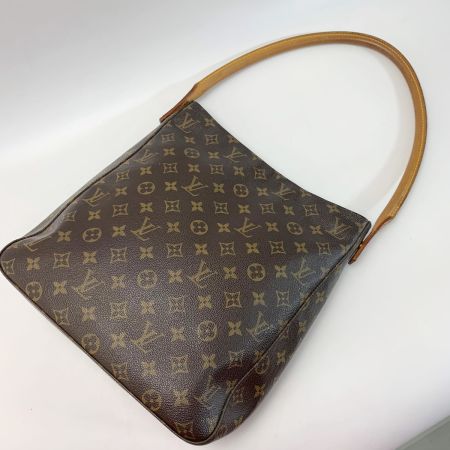  LOUIS VUITTON ルイヴィトン モノグラム ルーピング M51145 ハンドバッグ レディース ゴールド金具