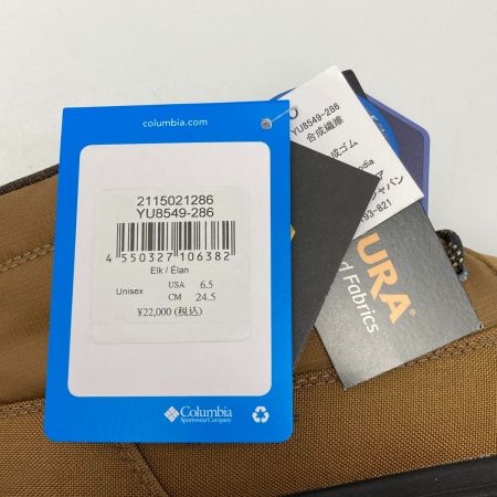  Columbia コロンビア ショートブーツ YU8549 ブラウン SIZE 24.5cm レディース