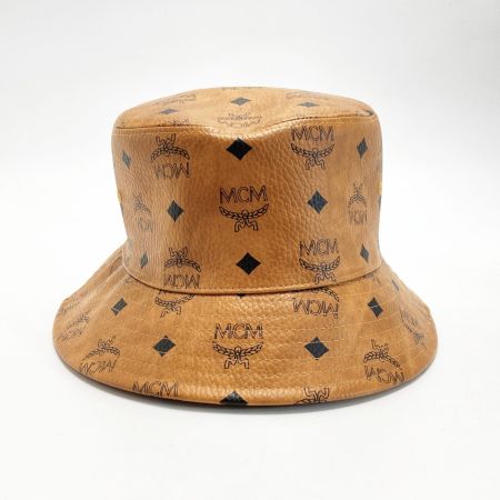  MCM エムシーエム ヴィセトス 総柄 バケットハット MEHBAMM01CO001 ブラウン サイズM 帽子
