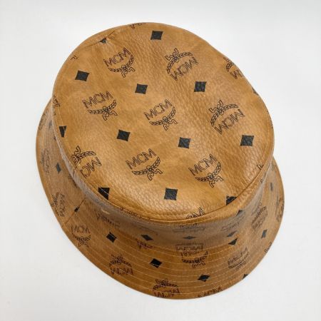  MCM エムシーエム ヴィセトス 総柄 バケットハット MEHBAMM01CO001 ブラウン サイズM 帽子