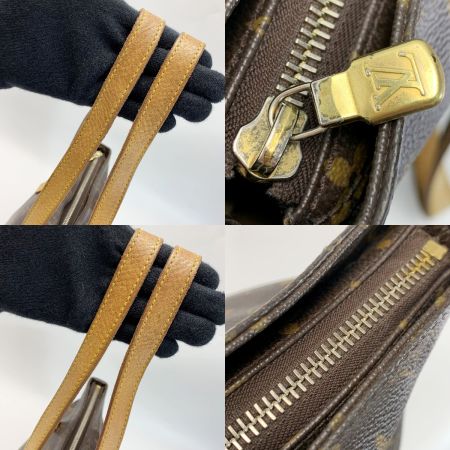  LOUIS VUITTON ルイヴィトン モノグラム・カバピアノ M51148 ブラウン ハンドバック レディース ゴールド金具