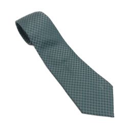 ☆☆ LOUIS VUITTON ルイヴィトン クラヴァット・マイクロダミエ ネクタイ ライトブルー シルク Bランク