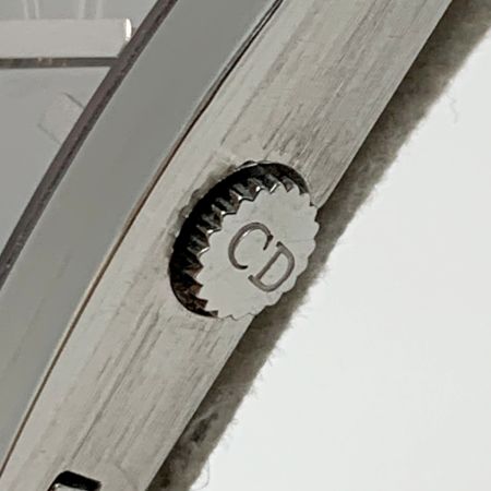  Christian Dior クリスチャンディオール クォーツ ステンレススチール レザー D78-109 ブラック レディース 腕時計