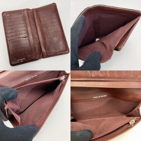  CHANEL シャネル マトラッセ タイムレスクラシック SV金具 A31509 ブラック 2つ折り長財布