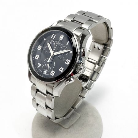  VICTORINOX ビクトリノックス クロノクラッシク 241544 ブラック クォーツ メンズ 腕時計 箱有
