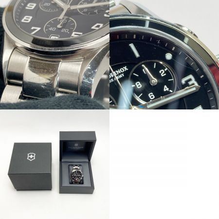  VICTORINOX ビクトリノックス クロノクラッシク 241544 ブラック クォーツ メンズ 腕時計 箱有
