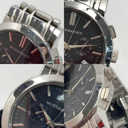  BURBERRY バーバリー ヘリテージ クロノグラフ デイト BU1360 ブラック クォーツ メンズ 腕時計