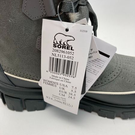  SOREL ソレル ティボリ5 WP ブーツ NL5113-052 ライトグレー SIZE 24.5cm レディース