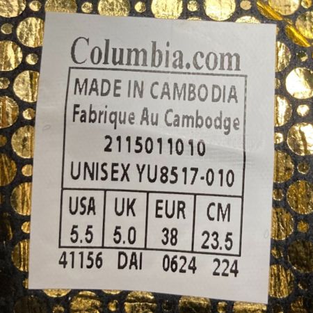  Columbia コロンビア ショートブーツ YU8517-010 ブラック SIZE 23.5cm