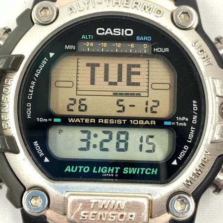  CASIO カシオ 1406 PRT-30 PROTREK プロトレック 腕時計 PRT-30 シルバー x グリーン