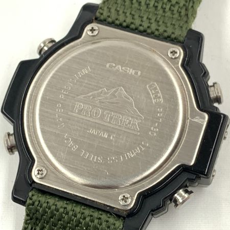  CASIO カシオ 1406 PRT-30 PROTREK プロトレック 腕時計 PRT-30 シルバー x グリーン