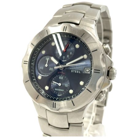  GUESS ゲス クロノグラフ クオーツ メンズ 腕時計 l10121G3 シルバー x ブルー