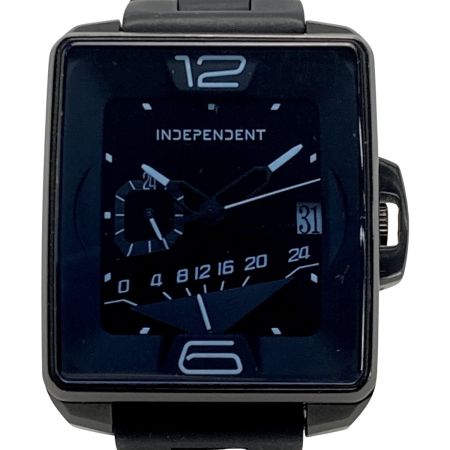 INDEPENDENT インディペンデント スウィング デイト G303 ブラック クォーツ メンズ 腕時計