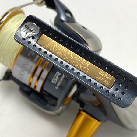  SHIMANO シマノ 09 ツインパワー SW4000XG 02324 スピニングリール リールポーチ付き