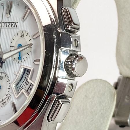  CITIZEN シチズン エクシード エコドライブ デイト H610-T017100 ホワイト 電波ソーラー メンズ 腕時計 EXCEED