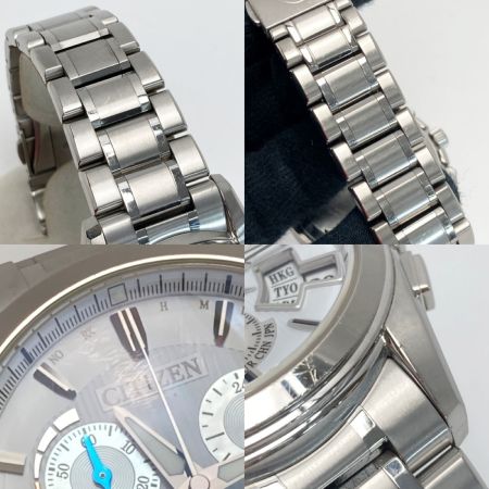  CITIZEN シチズン エクシード エコドライブ デイト H610-T017100 ホワイト 電波ソーラー メンズ 腕時計 EXCEED