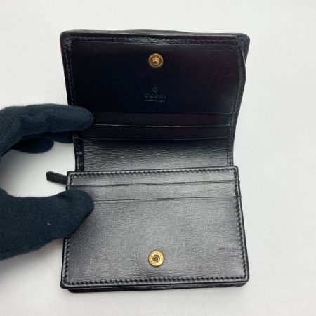  GUCCI グッチ GGマーモント キルティング 2つ折り財布 536453 ブラック シェリーライン コンパクトウォレット 箱・布袋有