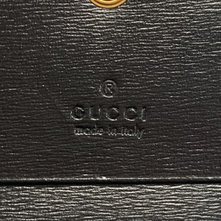  GUCCI グッチ GGマーモント キルティング 2つ折り財布 536453 ブラック シェリーライン コンパクトウォレット 箱・布袋有
