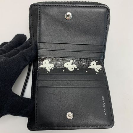  TORY BURCH トリーバーチ  ロビンソン プリント バイフォールドウォレット 166031 ブラック 2つ折り財布