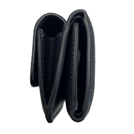  COACH コーチ 3つ折り財布  CM437 ブラック レディース ゴールド金具