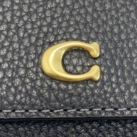  COACH コーチ 3つ折り財布  CM437 ブラック レディース ゴールド金具