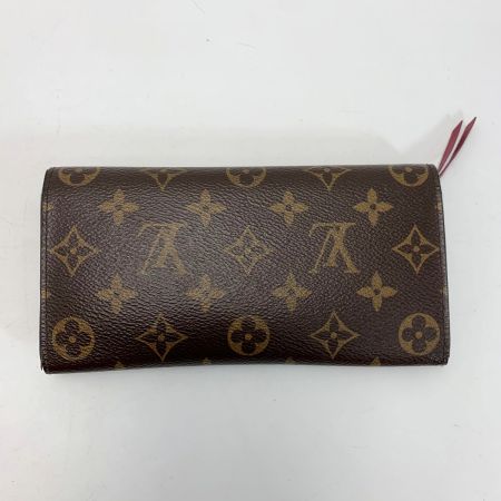  LOUIS VUITTON ルイヴィトン モノグラム ポルトフォイユエミリー M60697 フーシャ 長財布