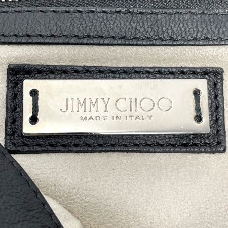  JIMMY CHOO ジミーチュウ バイカーチェーントランプ ブラック ショルダー レディース シルバー金具