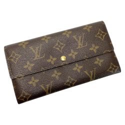 ☆☆ LOUIS VUITTON ルイヴィトン モノグラム ポシェットポルトモネクレディ M61725 長財布 レディース ゴールド金具 Cランク