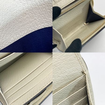  GUCCI グッチ オフィディア 2つ折り財布 シェリーライン 598662 アイボリー コンパクトウォレット レザー