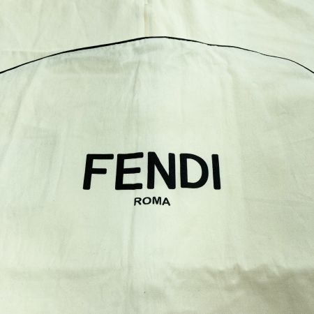  FENDI フェンディ ズッカ柄 ポンチョ TUサイズ FXX636 A3Q1 ブラック×グレー ストール ウール/シルク 布カバー有
