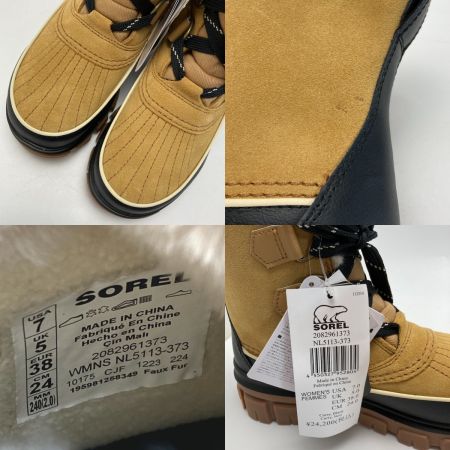  SOREL ソレル ティボリ5 WP ウインター ブーツ NL5113-373 Curry, Black 24cm レディース