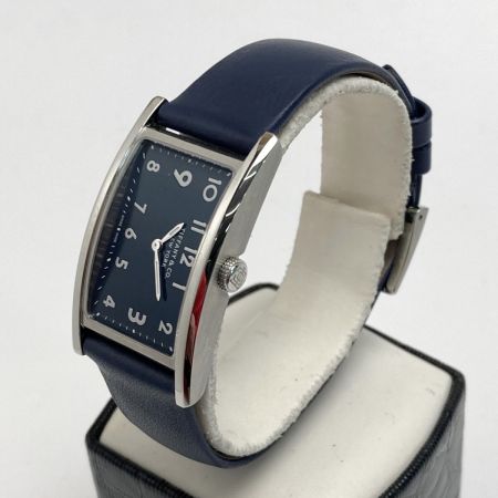  Tiffany & Co. ティファニー イーストウエストミニ 36668444 ネイビー クォーツ レディース 腕時計 箱・取説有