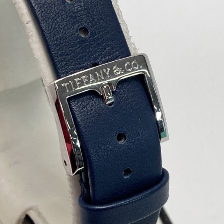  Tiffany & Co. ティファニー イーストウエストミニ 36668444 ネイビー クォーツ レディース 腕時計 箱・取説有
