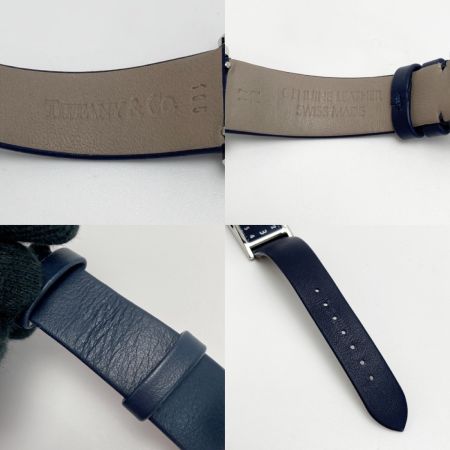  Tiffany & Co. ティファニー イーストウエストミニ 36668444 ネイビー クォーツ レディース 腕時計 箱・取説有