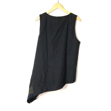  萌 MOYURU ロングベスト サイズ M～L レディース RN115468 ブラック