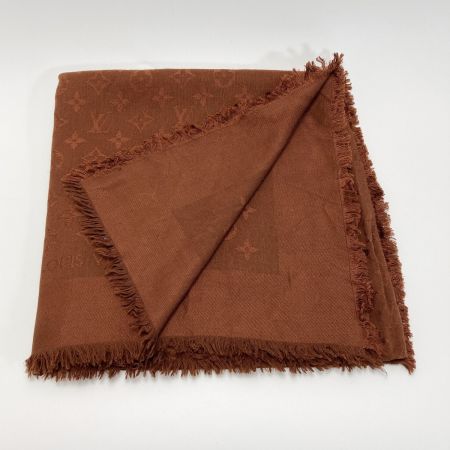  LOVEREVOLUTION ラブレボリューション ショール モノグラム M71338 ブラウン シルク/ウール ストール