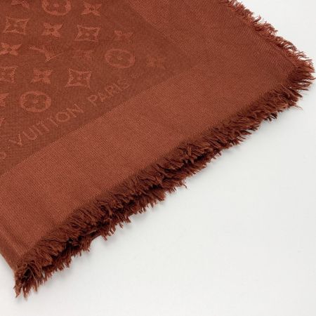  LOVEREVOLUTION ラブレボリューション ショール モノグラム M71338 ブラウン シルク/ウール ストール