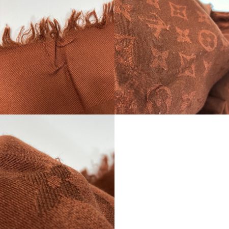  LOVEREVOLUTION ラブレボリューション ショール モノグラム M71338 ブラウン シルク/ウール ストール