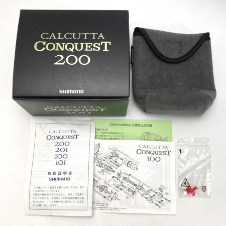  SHIMANO シマノ 14 カルカッタコンクエスト 200 03204 ベイトリール 箱付き