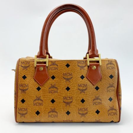  MCM エムシーエム ヴィセトス キャメル 2WAYミニボストン トラップ付 レザー レディース