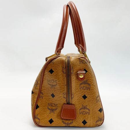  MCM エムシーエム ヴィセトス キャメル 2WAYミニボストン トラップ付 レザー レディース