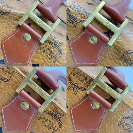  MCM エムシーエム ヴィセトス キャメル 2WAYミニボストン トラップ付 レザー レディース