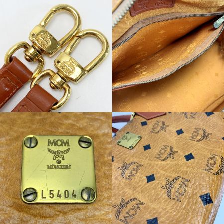  MCM エムシーエム ヴィセトス キャメル 2WAYミニボストン トラップ付 レザー レディース